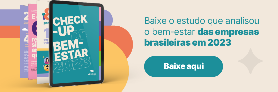 Ilustração de ebook Check-up de bem-estar produzido pela Vidalink