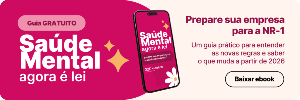 Mockup do Guia de Saúde Mental e NR-1 para empresas