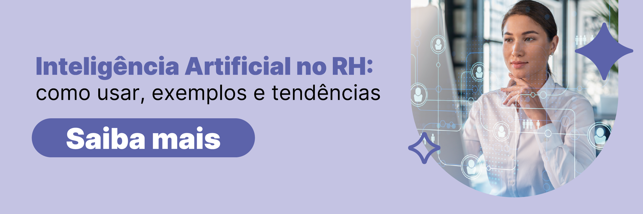 Profissional de RH olha para computador simbolizando os avanços da Inteligência Artificial