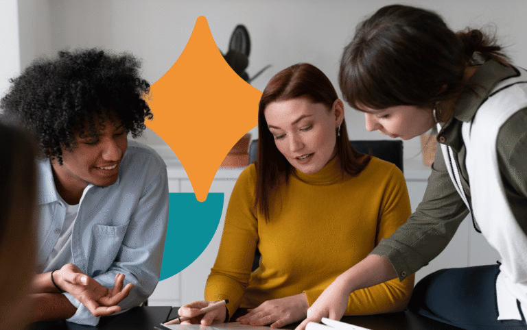 Três profissionais conversam sobre as principais tendências de RH em 2026