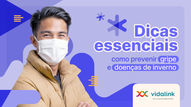 Colaborador com máscara representando táticas de como prevenir gripe no inverno