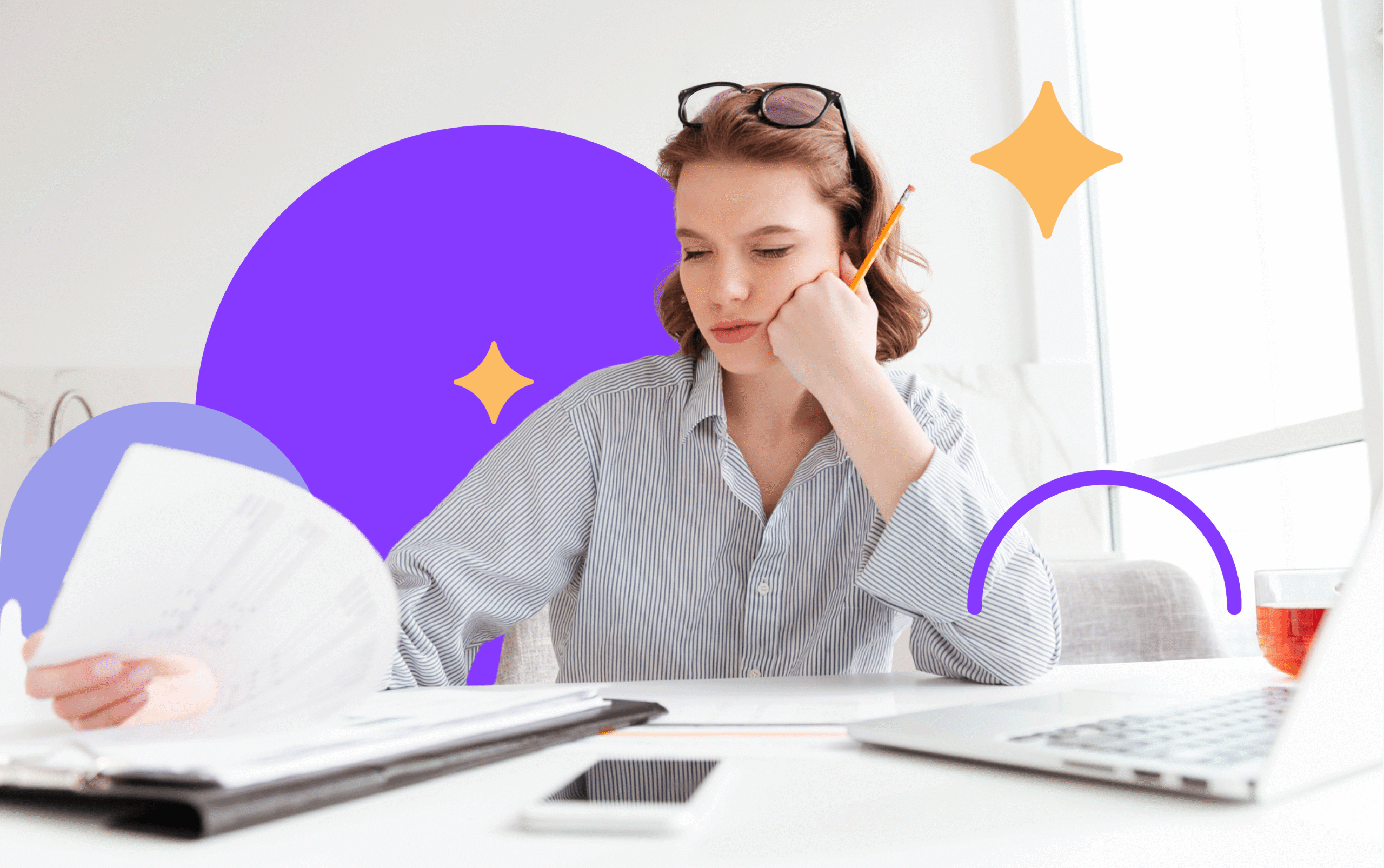 Profissional de RH analise estresse financeiro da equipe