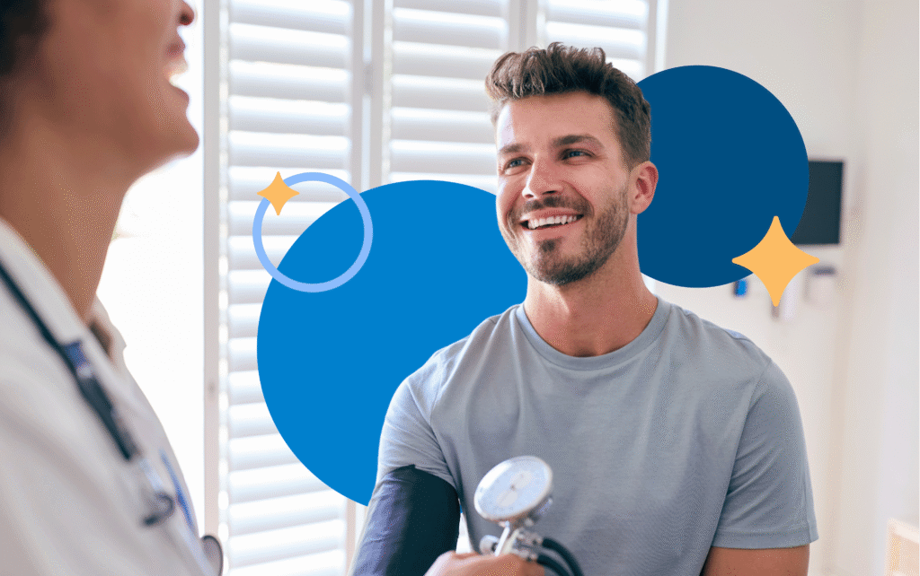 Equipe de RH em reunião planejando ações práticas para a campanha de Novembro Azul na empresa.
